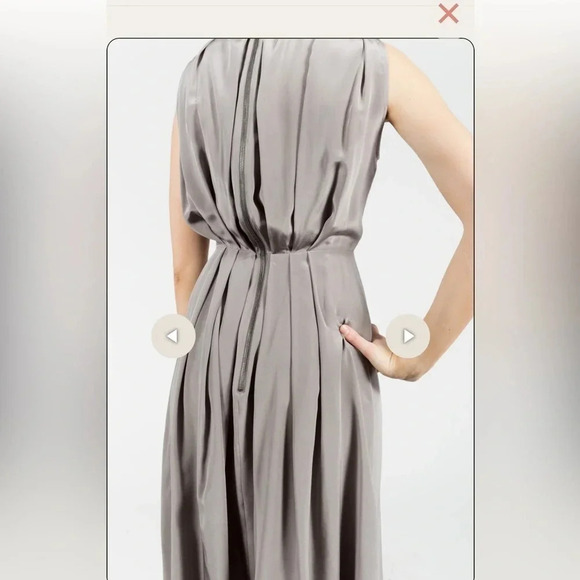 Rachel Comey Courier Dress Grey 100% silk size 2 NWT - Picture 2 of 11